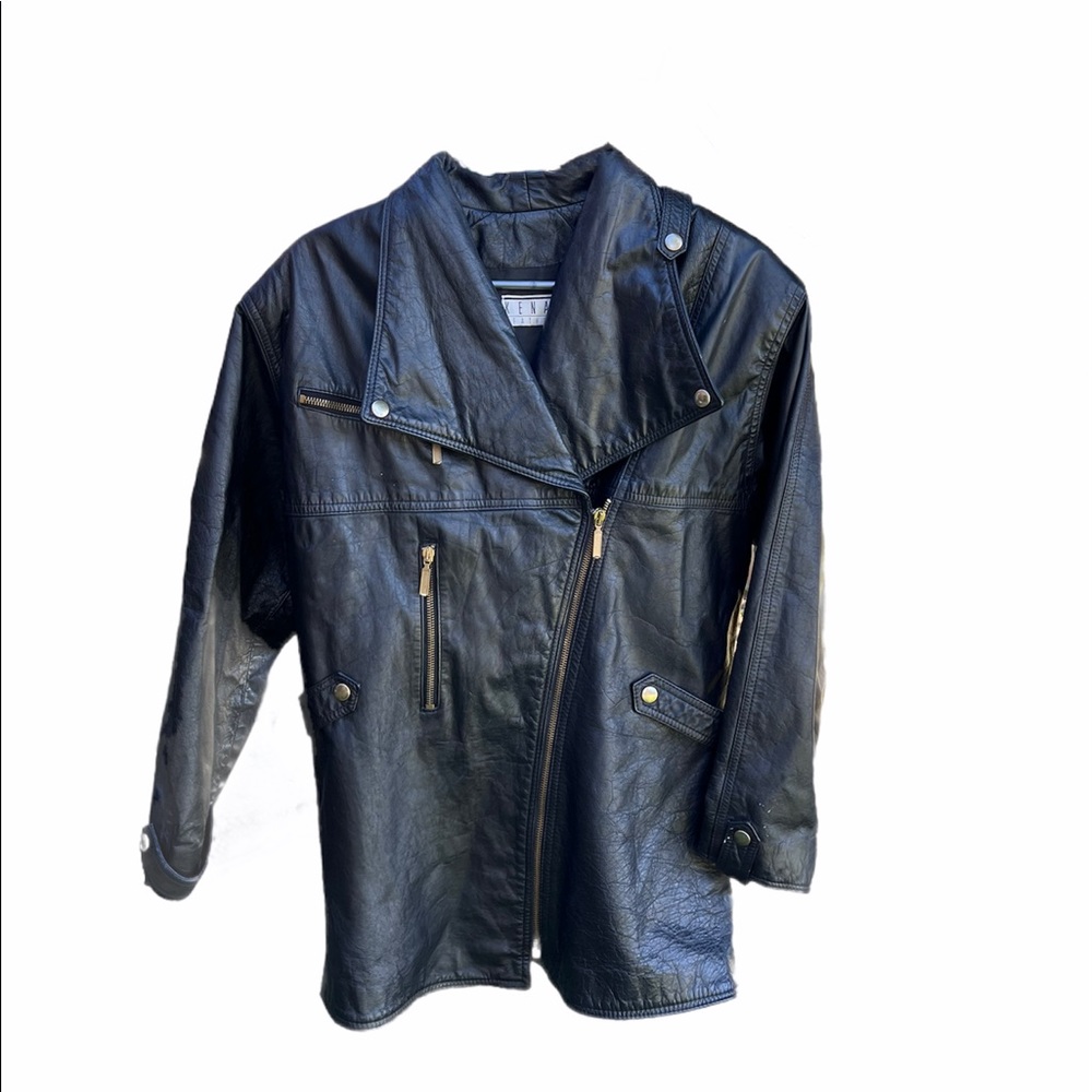 Vintage leather jacket womens